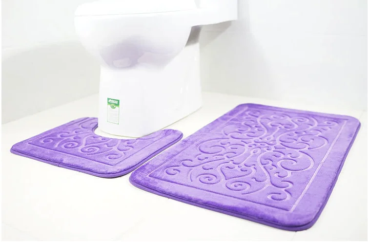 Дешевые 2 шт. Набор ковриков для ванной комнаты много дизайнерских