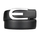 Высокое качество воловья кожа натуральная кожа ремень для мужчин 3,5 см ширина мужские G Автоматическая пряжка брендовые роскошные черные мужские ремни