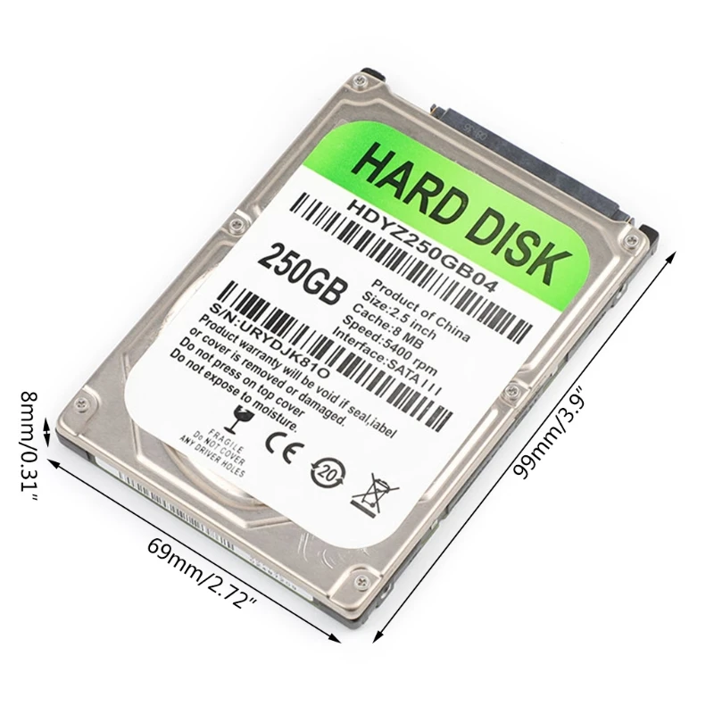 Кабель-адаптер USB SATA для жесткого диска 2 5 дюйма 80/120/160/250/320/500 Гб ПК ноутбука