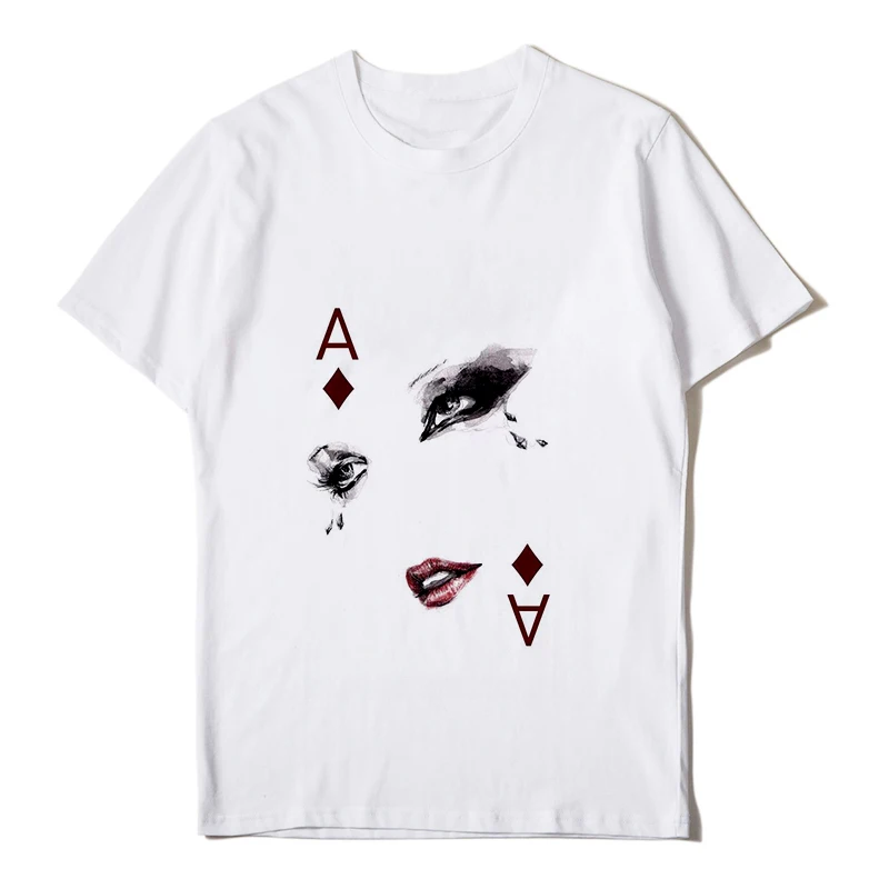 

Ladies Personality T-shirt Harajuku Beautiful Casual White Female T-shirt Clothes Summer 2020 Card Printing Cartoon T-shirt