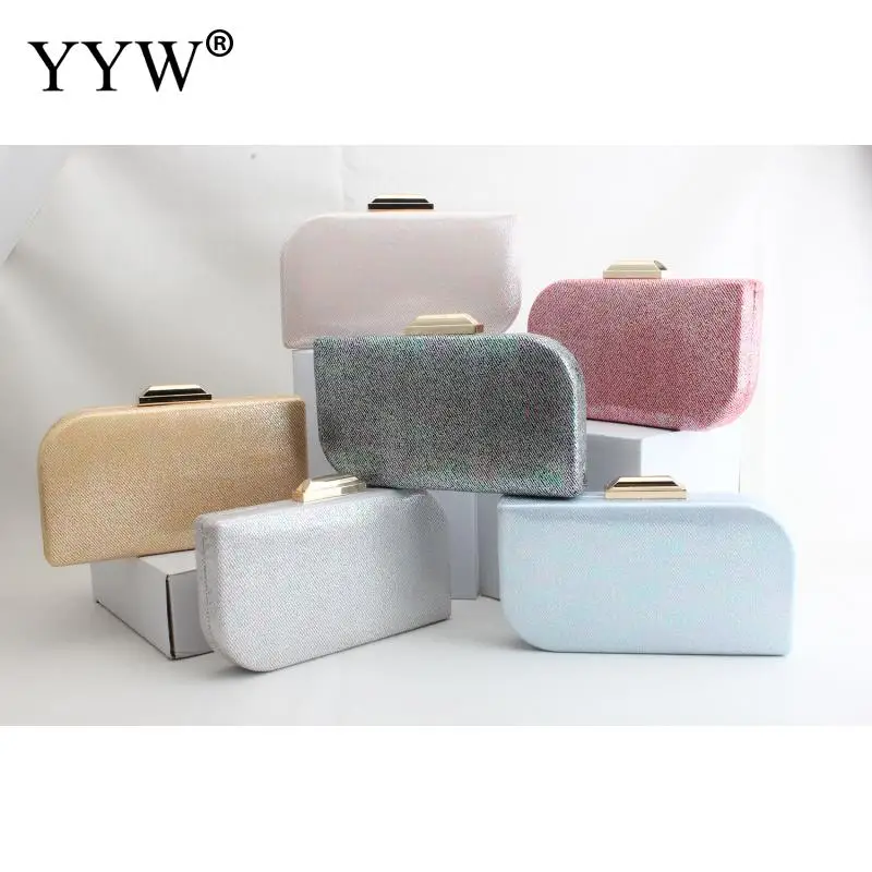 

PU Leather Women Clutch Bag With Chain Evening Bag Elegent Ladies Handbag Wedding Party Banquet Shoulder Bags Bolsas Feminina