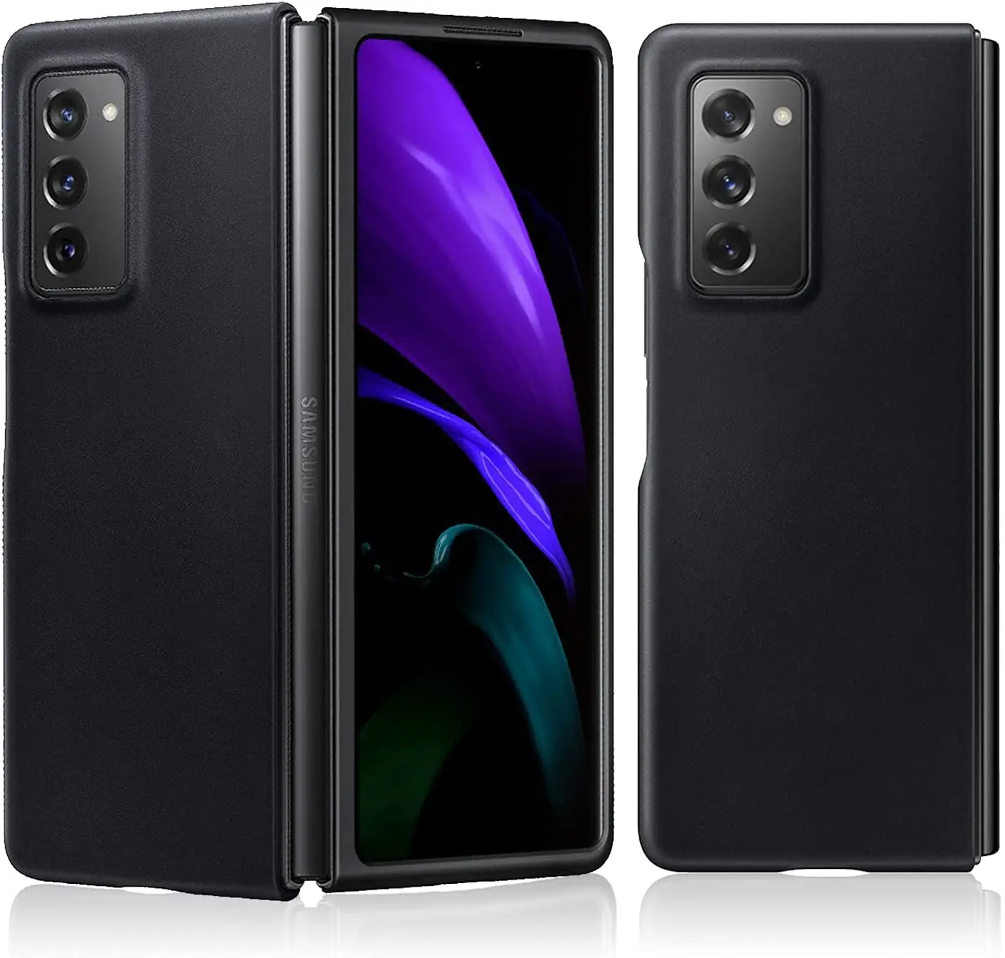 Funda Ultra delgada de cuero genuino para Samsung Galaxy Z Fold 2 5G, cubierta protectora completa para Galaxy Z Fold 2 2020 TB, edici&oacute;n limitada-2