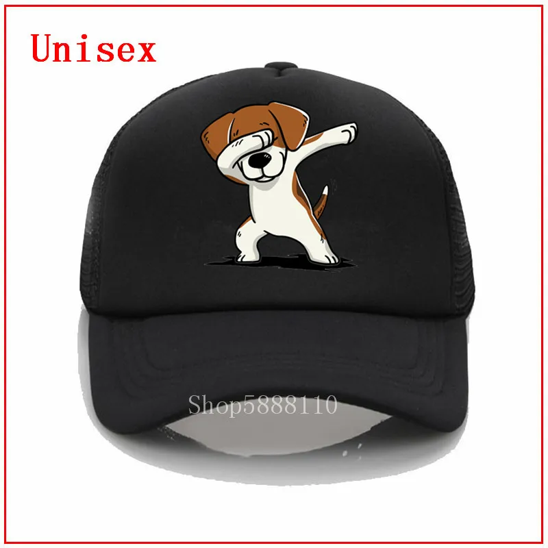 

Dabbing Beagle dog Dab, черные шляпы с принтом, летние бейсбольные кепки с сеткой, модные шляпы в стиле хип-хоп