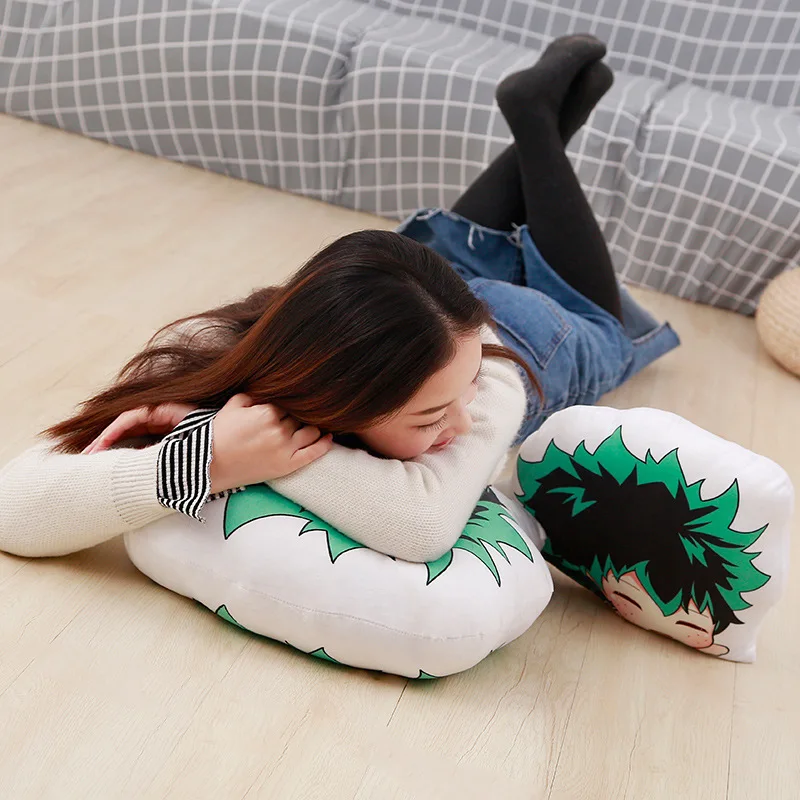 

35cm Lovely Cartoon Anime Plush Toys Bakugou Katsuki Todoroki Shoto Midoriya Izuku Bolster Plush Boku No Hero Academia Pillow