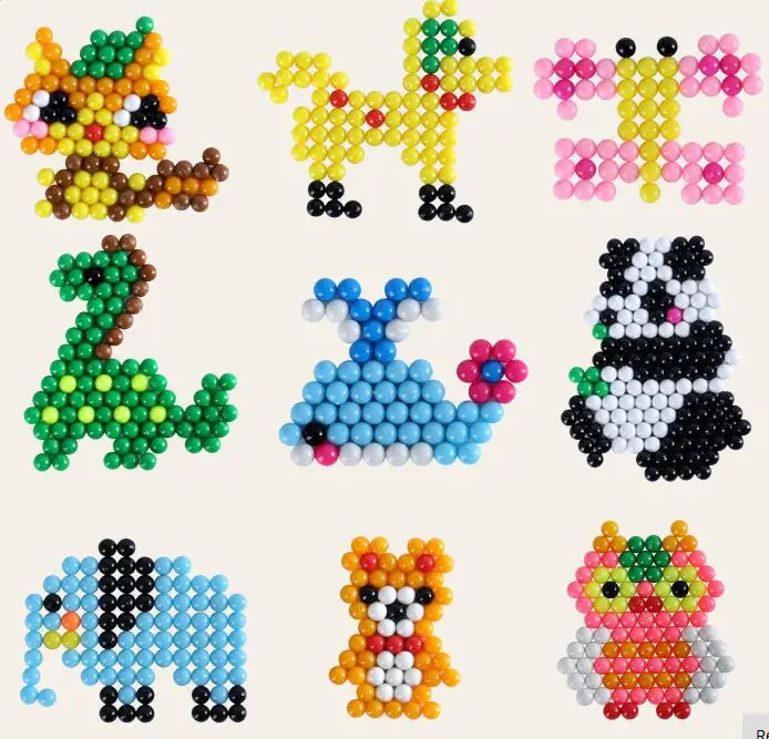 

220Pcs Plastic box packag 30 Colors 5mm Water Beads Spray aqua Magic Educational 3D beads Puzzles Accessories for Children Toys