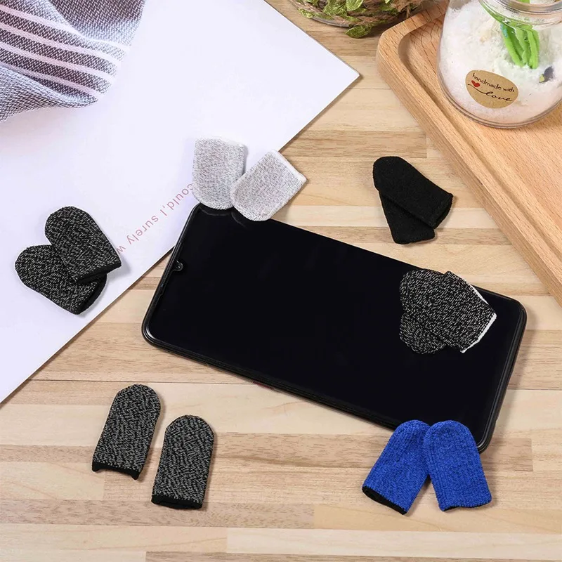 

Gaming Finger Sleeve Breathable Fingertips For Games Anti-Sweat Touch Screen Finger Cots Sensitive Mobile Touch Finger Cover