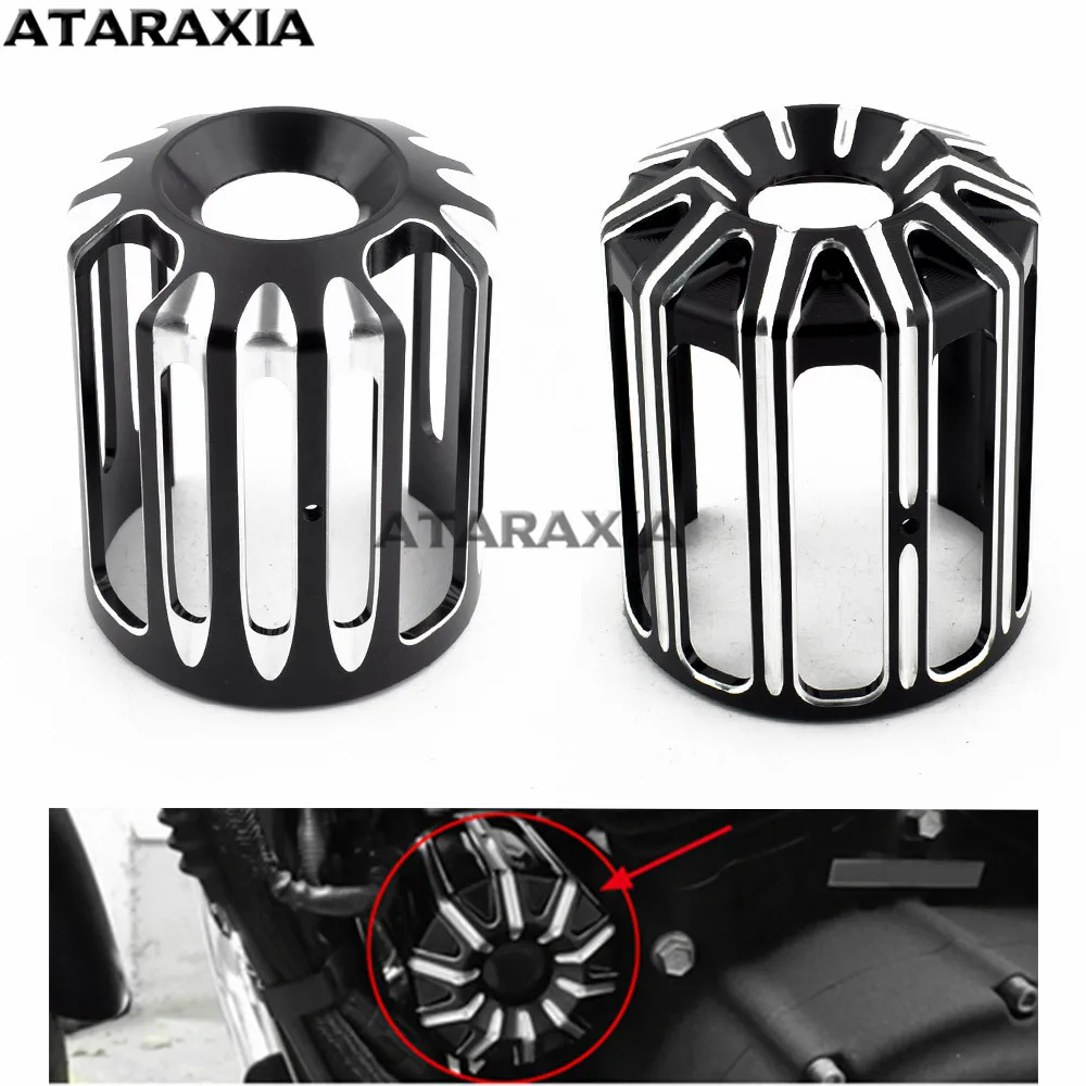 Мотоциклетная часть черная крышка масляного фильтра с ЧПУ для Harley Sportster XL 883 1200 Dyna