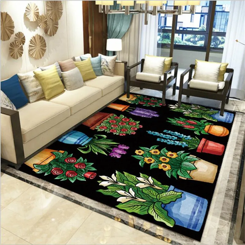 

Fresh Flowers Fashion Soft Flannel Lion 3D Printed Rugs Mat Rugs Anti-slip Large Rug Carpet Home Decoration 04
