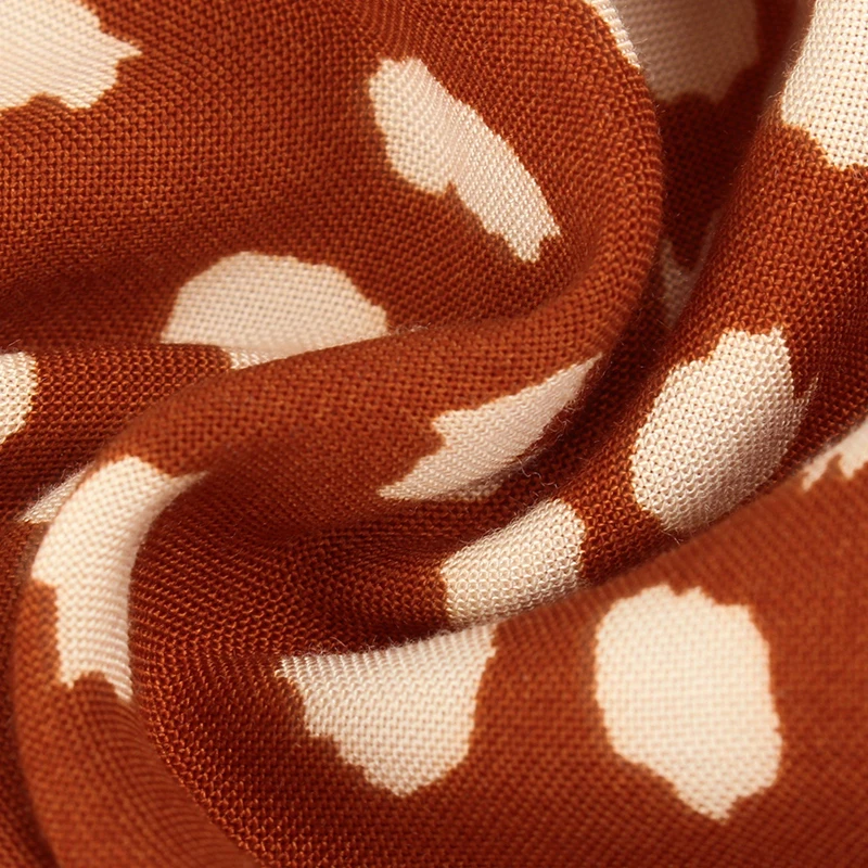 

Ladies Bohemian Leopard Print Shirt Dress Women Casual Midi Holiday Summer Dress Female A-line Loose Women Beach Dress Vestidos