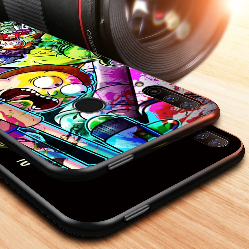 

Ricks Anime Mortys for Huawei Honor 30 20S 20 10i 9S 9A 9C 9X 8X 10 9 Lite 8A 7C 7A Pro Phone Case Black Cover