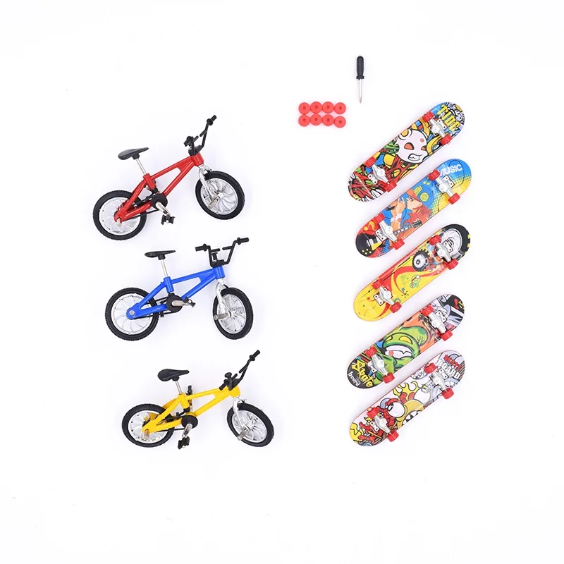 As picture 3 шт. палец Bmx мини велосипед 5 шт. гриф мальчиков детские игрушки для детей скутер для пальца - Цвет: As picture