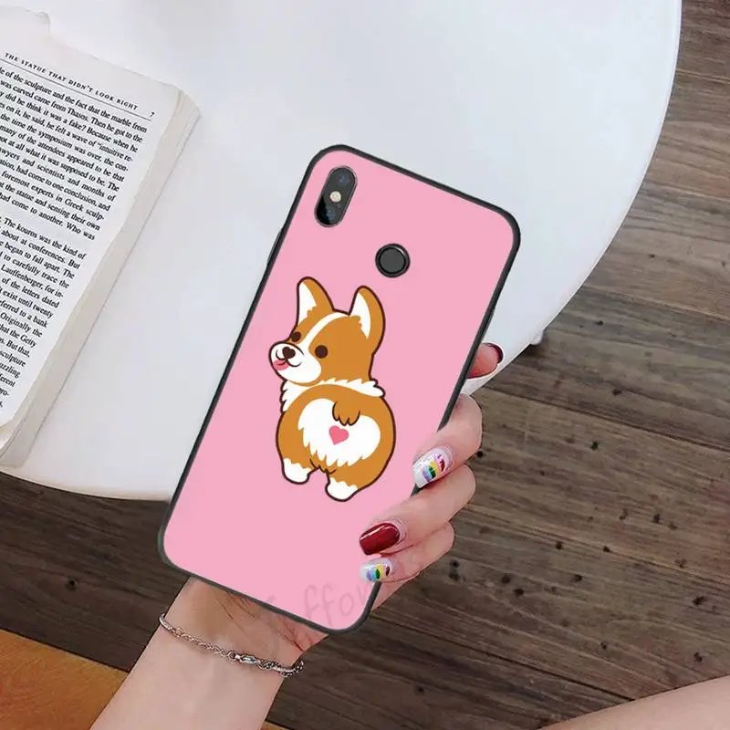 

Corgi cute cartoon pattern universal Phone Case For Xiaomi Redmi note 7 8 9 t k30 max3 9 s 10 pro lite