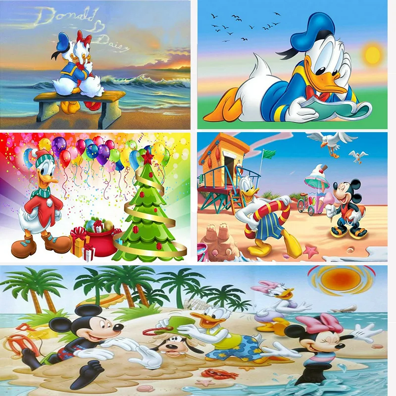 

Disney Full Square/Round Drill 5D DIY Diamond Painting"Donald Duck and Mickey Mouse"Embroidery Cross Stitch 5D Rhinestone