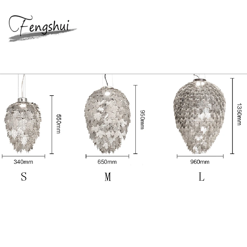 

modern Art LED pendant lights restaurant maple leaf lamp pendant lamp clothing store bar decoration hanging lamp Indoor decor