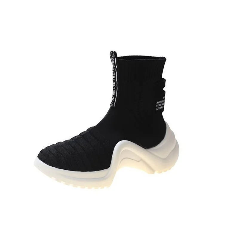 

New 2020 autumn Women Sneakers Fashion Breathable Mesh Casual Shoes Platform Sneakers For Women white Sock Sneakers z278