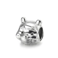 925 sterling silver animal cute smiling little elk pendant charm bracelet fashion jewelry diy making for original pandora