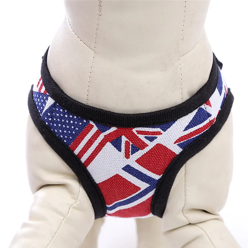 Новый 1 шт. поводок для собак + нагрудный ремень Регулируемый дышащий с рисовым