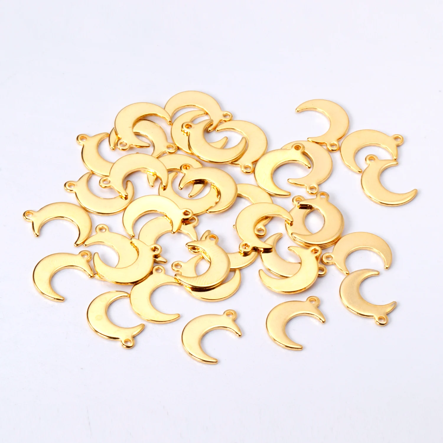 

100 шт./лот новые модные подвески в виде Луны 316L из нержавеющей стали для ожерелья браслета ножных браслетов сухие ювелирные изделия ручной р...