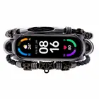 Ремешок в стиле ретро для Mi Band 5 6 3 4, кожаный сменный Браслет для наручных часов mi band 3 4 5 6