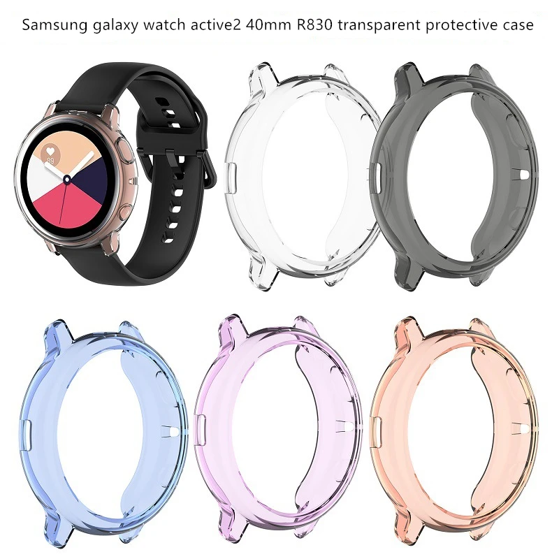 Прозрачный защитный чехол из ТПУ для Samsung galaxy watch active2 generation R830 R820 мягкий