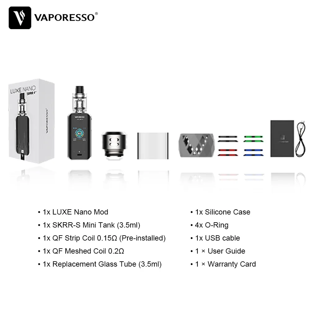 Оригинальная электронная сигарета Vaporesso Luxe Nano Kit вейп с аккумулятором 2500 мАч мини