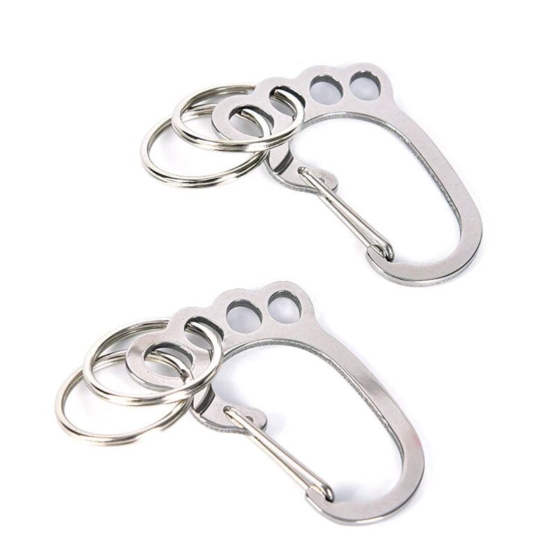 Милый брелок для ключей с крючком Открытый Кемпинг походный карабин держатель -