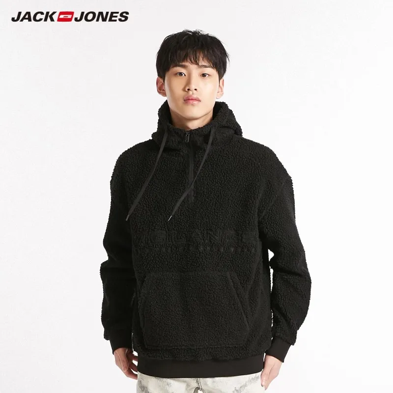 JackJones мужская толстовка с вышитым буквенным принтом Повседневная Толстовка