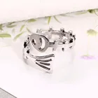 Женское Винтажное кольцо в стиле панк с геометрическим принтом