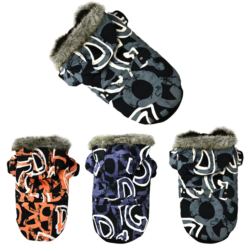 

Камуфляжная одежда для собак, зимняя теплая подкладка для домашних животных, одежда для щенков чихуахуа, толстовки для маленьких и средних ...