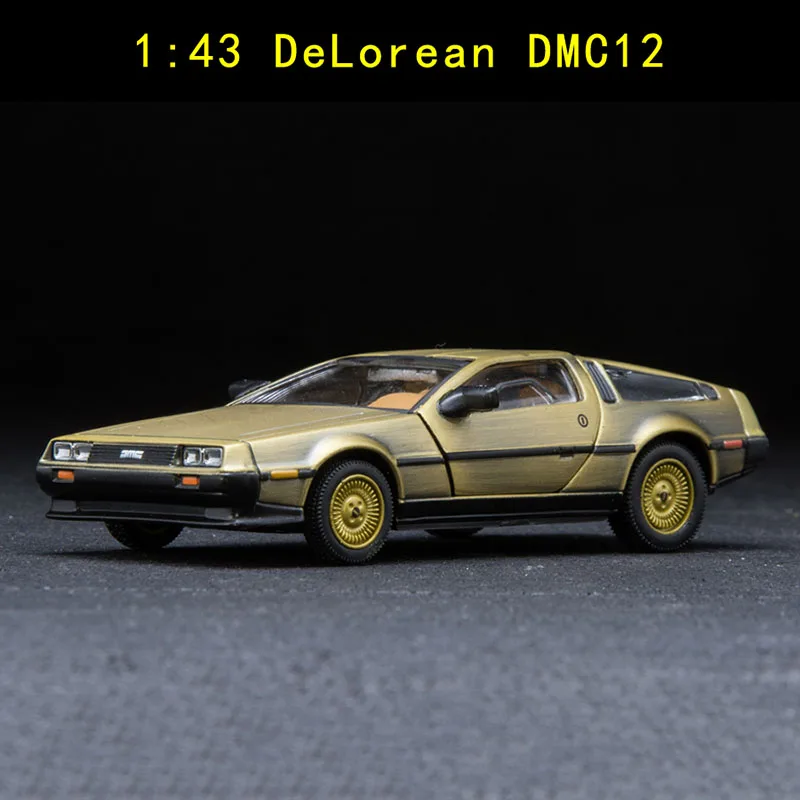 Литья под давлением модель 1/43 весы металлического сплава CarTime машина DeLorean DMC-12