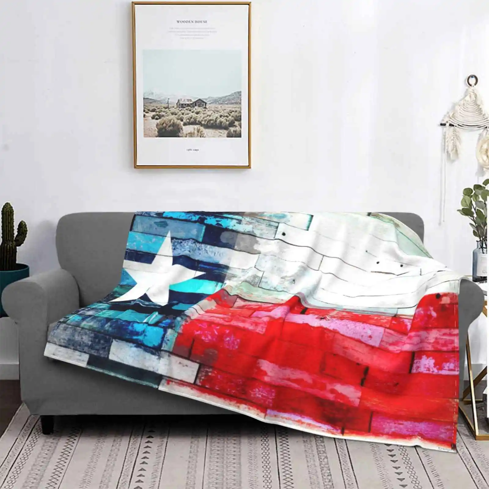 

Lone Star Flag Air Conditioning Soft Blanket Texas Flag Lone Star Star Texan Tx American State Usa United States America Barn