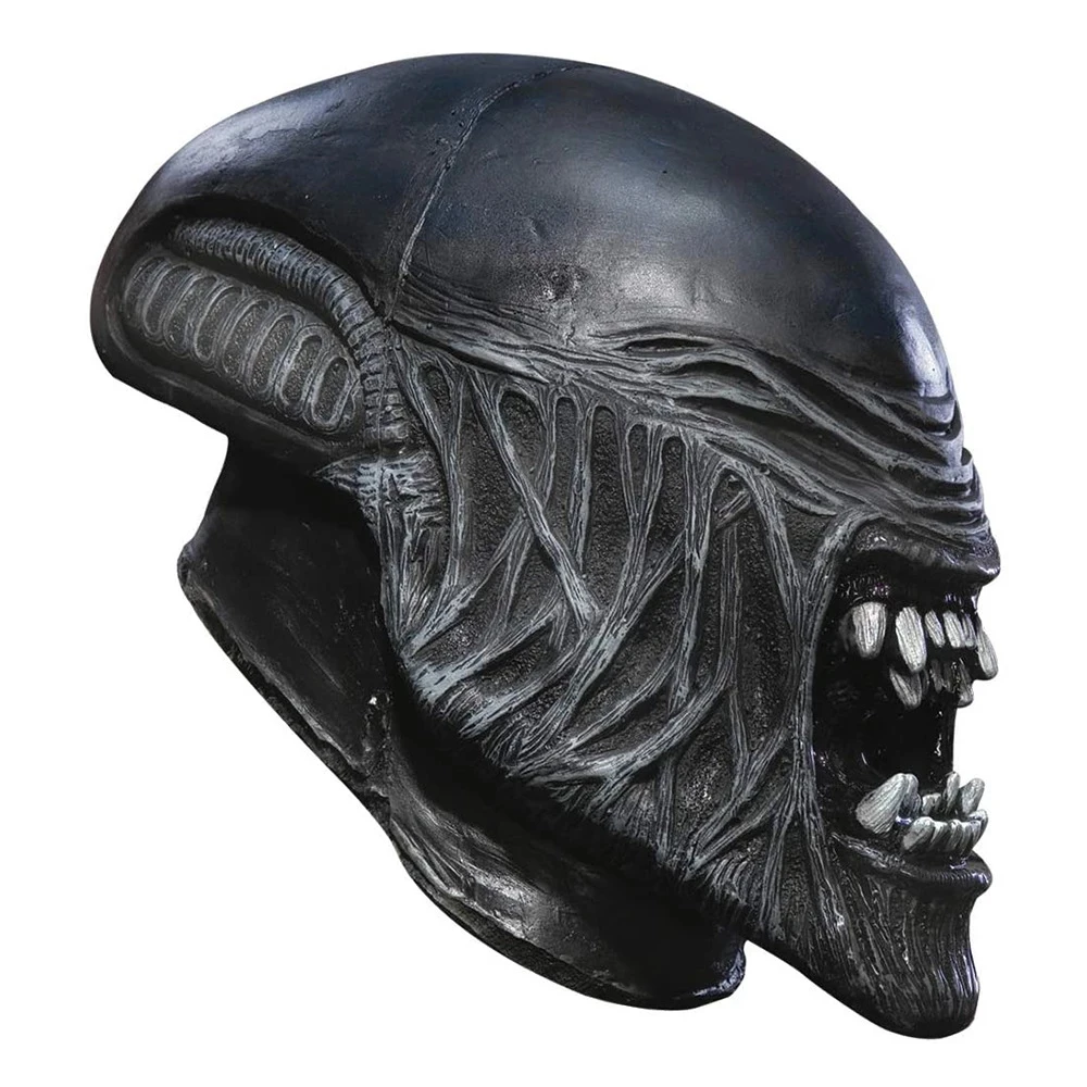 

Halloween Latex Mask Party Masquerade Scar Predator Cosplay Mask Scary Alien Predator Cos Full Face Headgear Supersoft