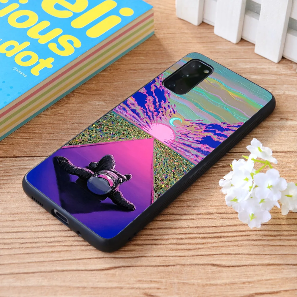 

For Samsung Galaxy Sunset Trip Soft TPU border Samsung Galaxy Case