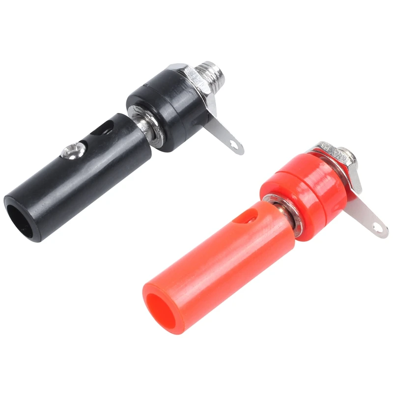4mm 10pcs Banana Plugs and Sockets (Black Red) Jack Connectors | Электроника