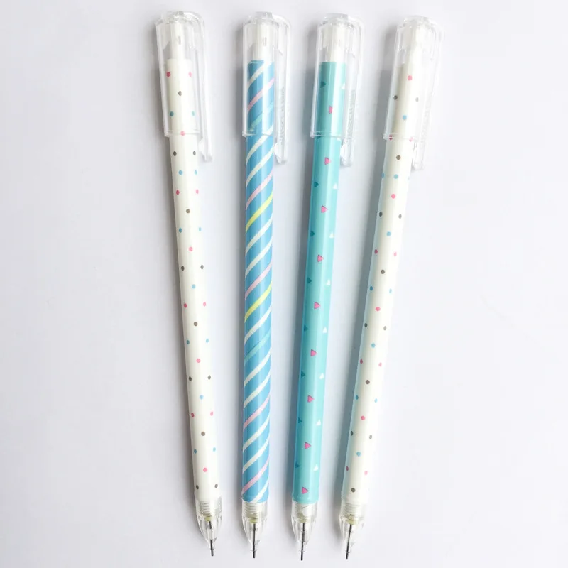 Пластиковый механический карандаш в горошек автоматическая ручка для школы и
