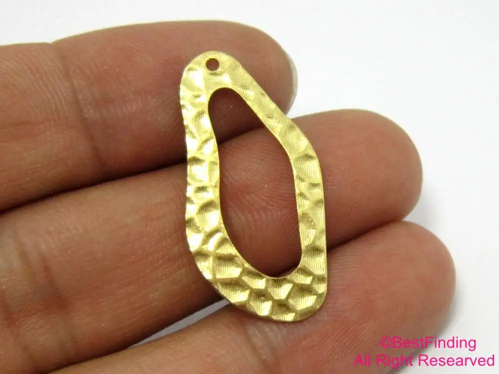 20 шт., латунные Овальные Подвески для сережек, фурнитура для сережек, латунный соединитель, 31x15 мм, очаровательные серьги-молотковые, ювелирные изделия R399