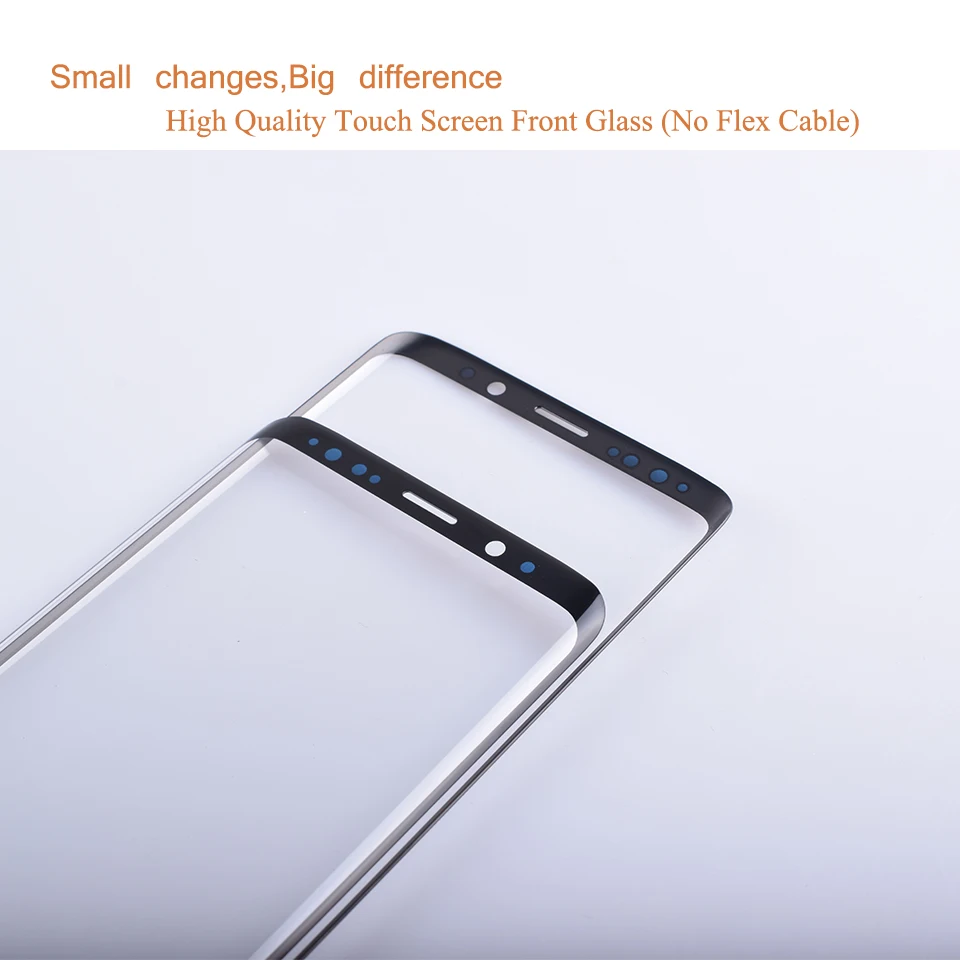 10 шт./лот для samsung Galaxy S9 G960 G960F SM-G960F S9 Plus G965F SM-G965F сенсорный экран передняя стеклянная панель внешняя стеклянная линза