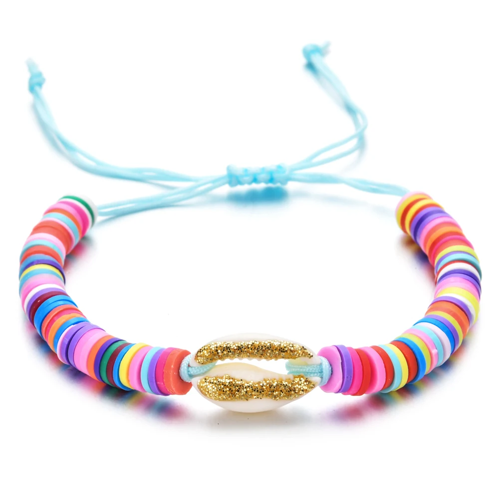 Очаровательные регулируемые плетеные веревочные браслеты в богемном стиле для