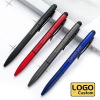 metal touch screen pen advertising pen ballpoint pen custom logo school supplies student stationery wholesale lettering name