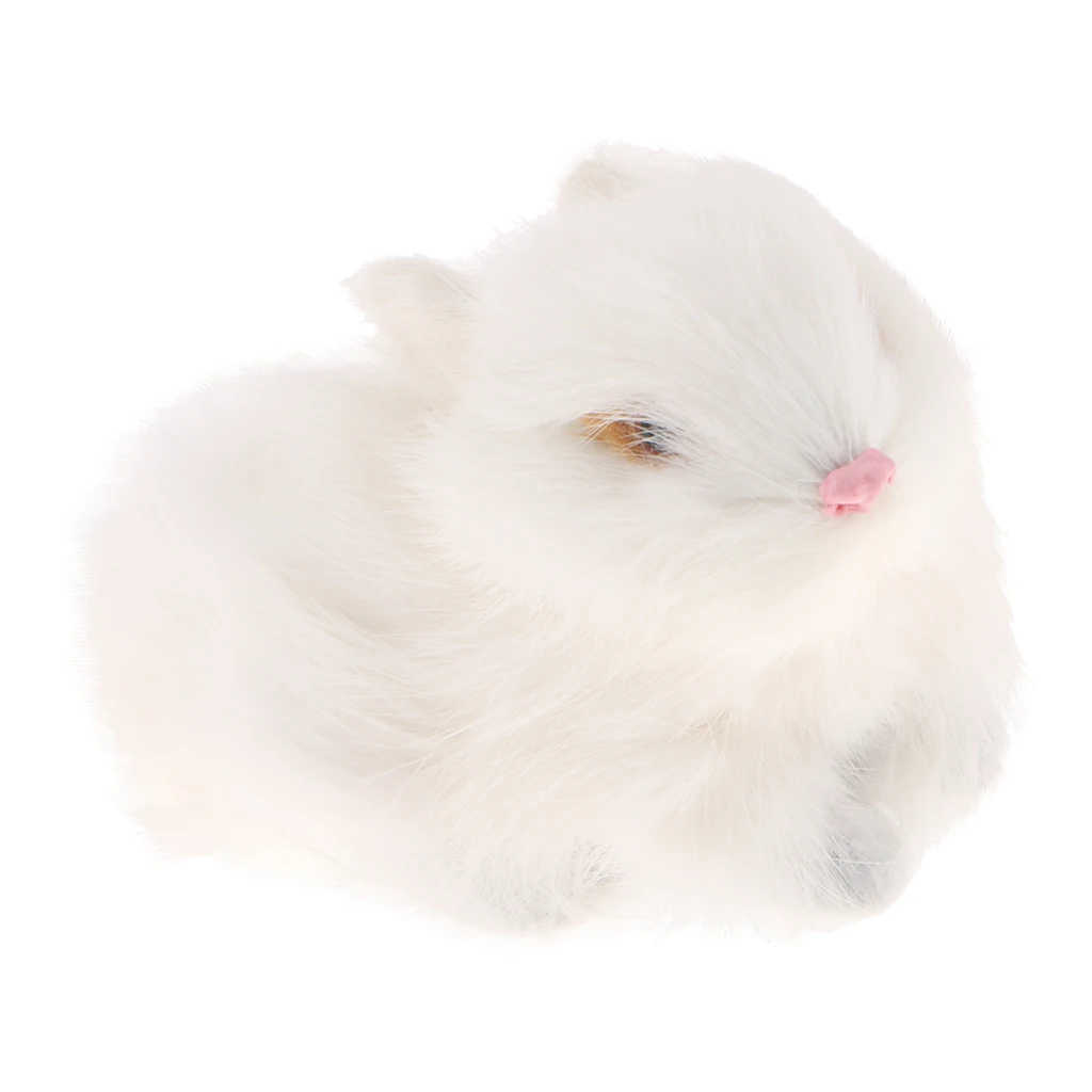 

Multi-sized Rabbit Statue Home Garden Ornament Prop Model Figure