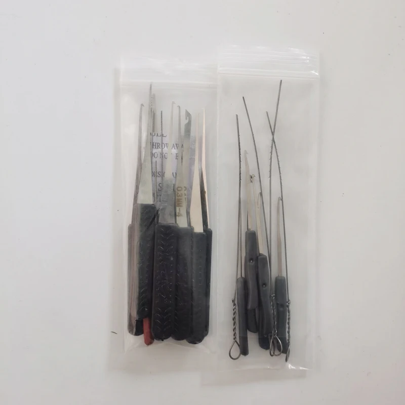 Лучший слесарный набор 12 шт. + 10 экстрактор сломанных ключей крючки для удаления