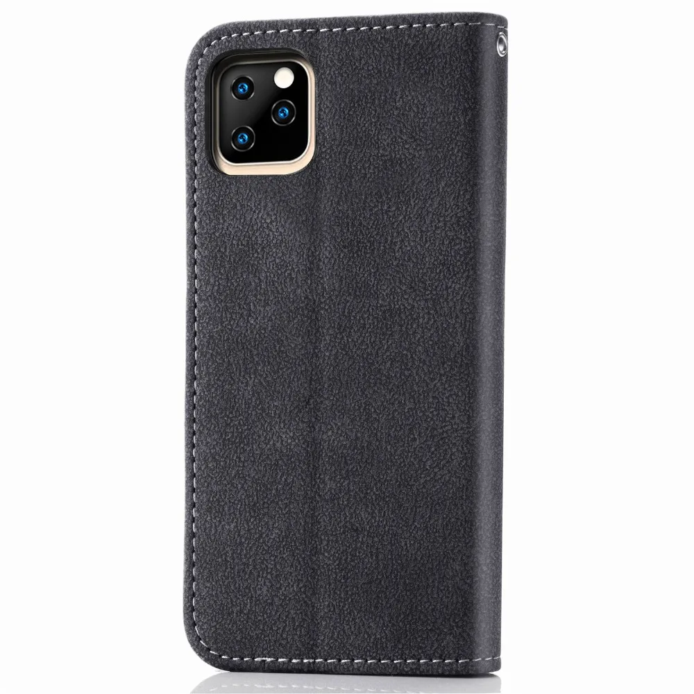Роскошный кожаный флип-чехол-бумажник для Apple айфон 11 Pro Max XI XR X XS Max 11pro 6 6s 7 8 плюс 10 iPhone11 противоударный чехол С выдвижной подставкой