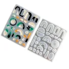 Геометрия подвеска Кристалл эпоксидная форма может изготовить конфеты, УФ смолы подвесные серьги и аксессуары