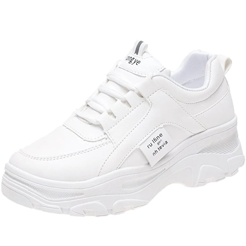 

Fashion Shoes Women's Vulcanize Shoes Spring New Casual Classic Solid Color PU Leather Shoes Women Casual White Shoes Sneakers