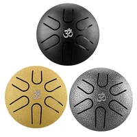 steel tongue drum percussion instruments 3 inch 6 tune hand pan drum with drumstick for beginners for meditation musical educ