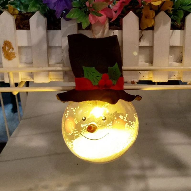 Пустотелый Прозрачный Рождественский шар с шляпой милый для украшения