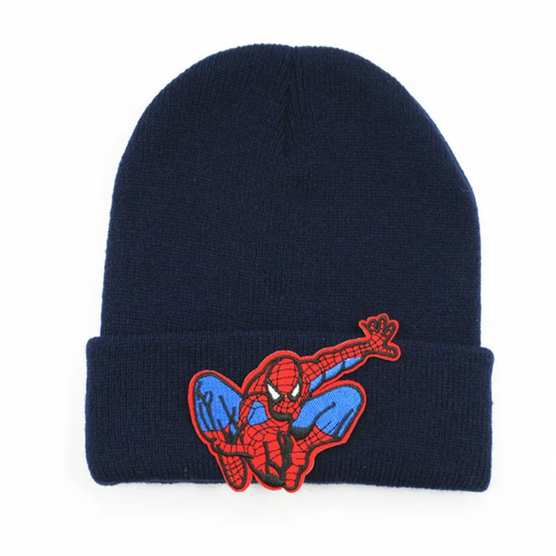 Сгущенная вязаная шапка с вышивкой для торта зимняя теплая Skullies бини детей