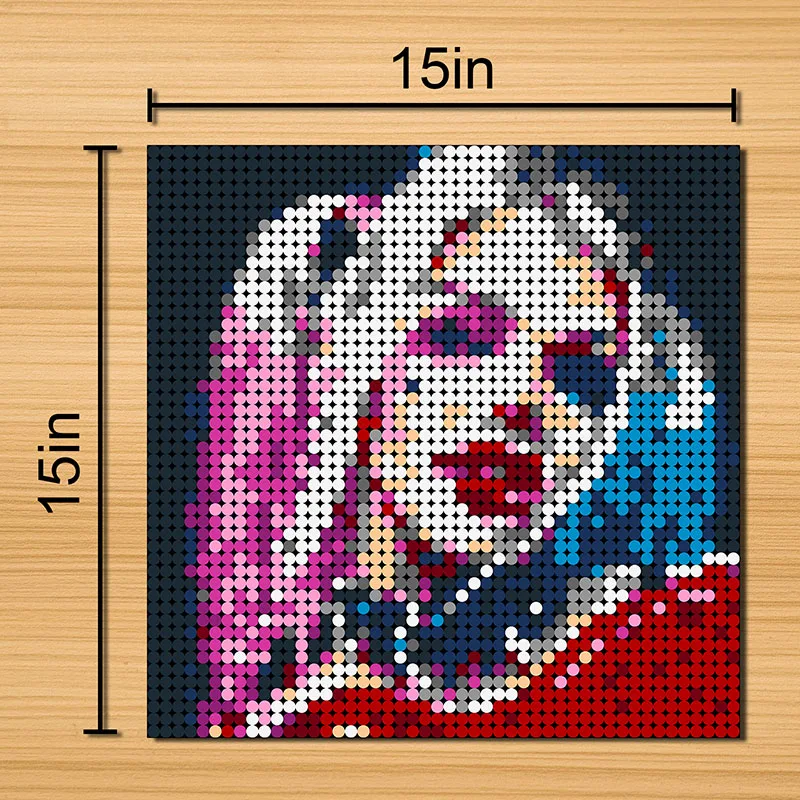 

Diy Pixel Mosaic Art Painting Joker-Girlfriend Building Blocks Painted Background Indoor Decorations Diy Blocks Toys For Kids