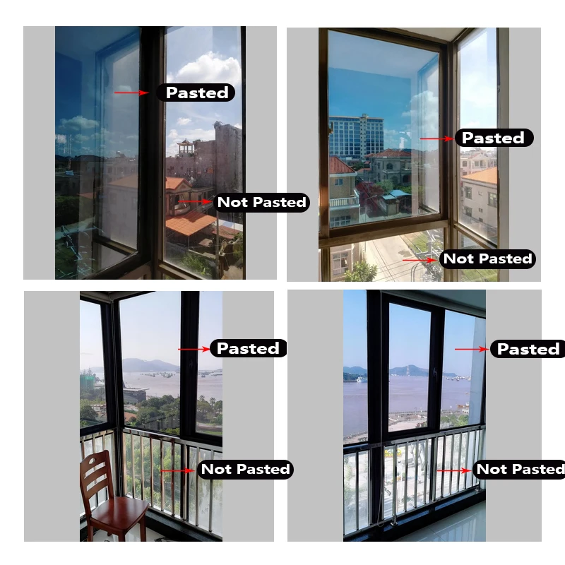 пленка на окно от солнца самоклеющаяся зеркальная наклейки стекло оконная