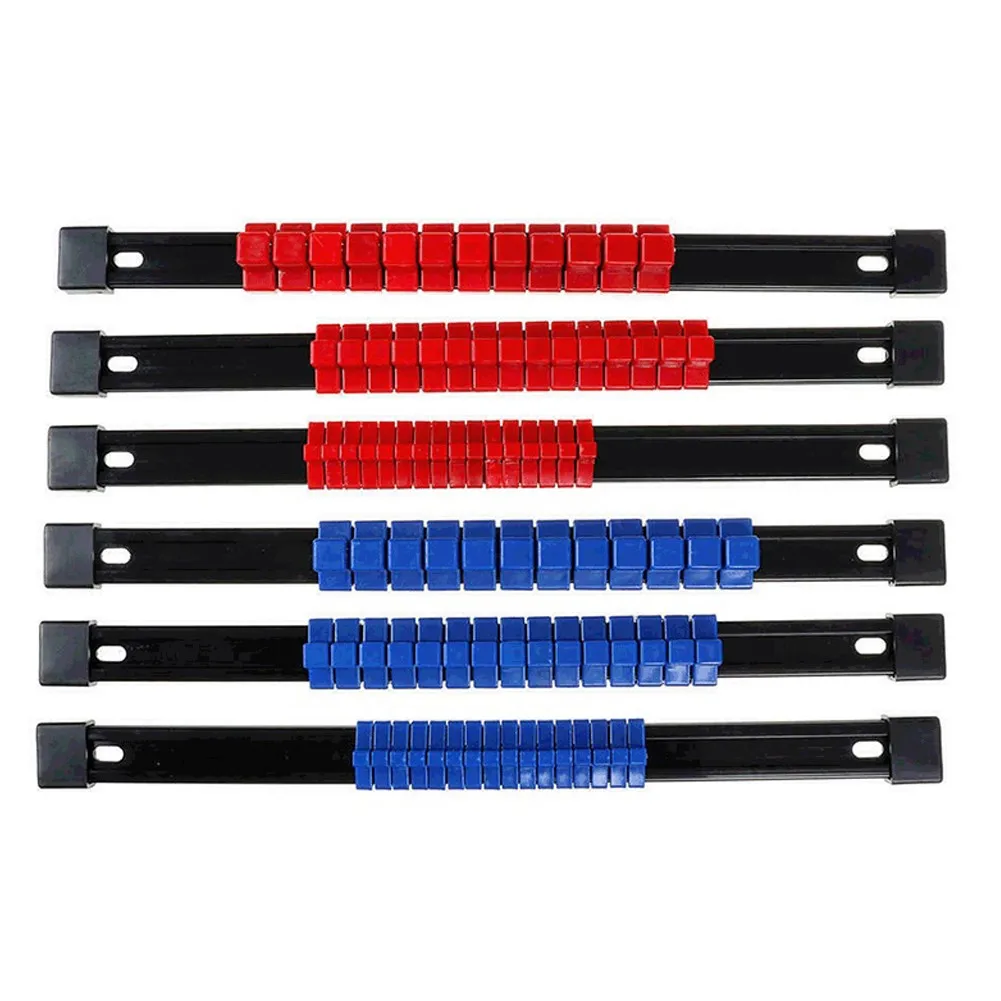 

6 Pcs 1/4"3/8" 1/2 "socket Guide Rail Clamp Drive Position Clamp Tray Rack Support Manager Plastic Sleeve Rack Sleeve Collet